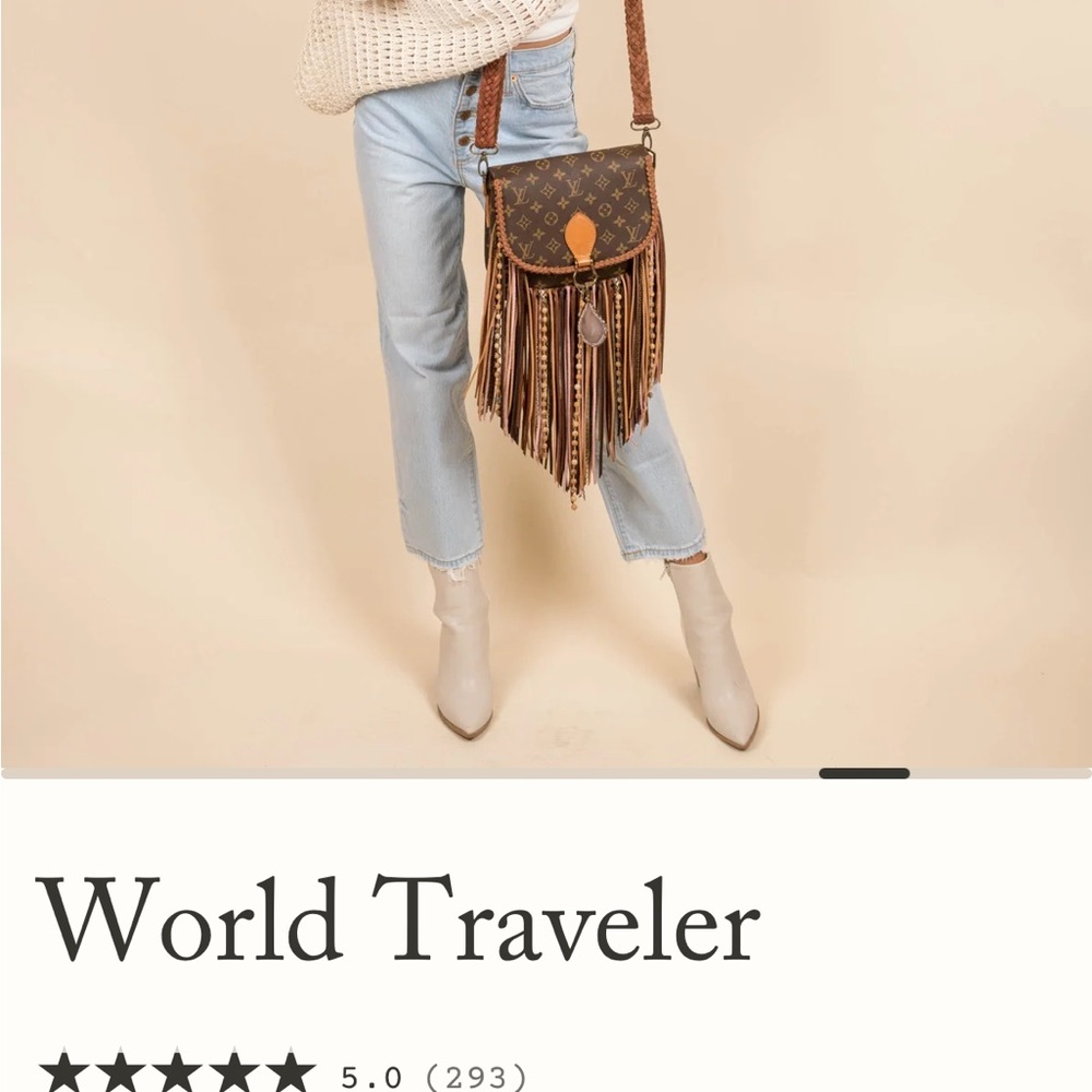 Louis Vuitton Brown Crossbody Bag with Fringe - Picture 12 of 15